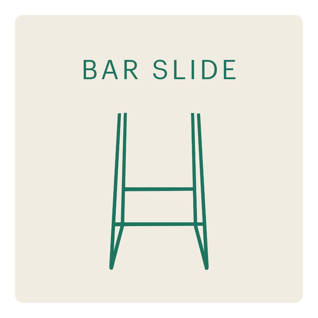 Modeus Bar Slide barstoelframe