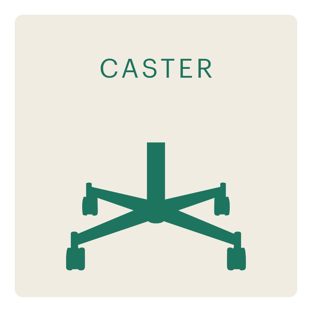 Modeus Caster eetkamerstoelframe
