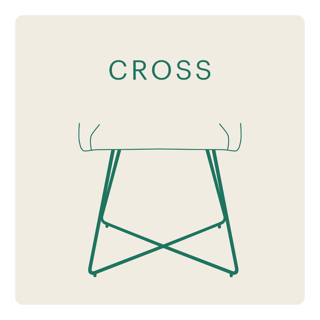 Modeus Cross eetkamerstoelframe